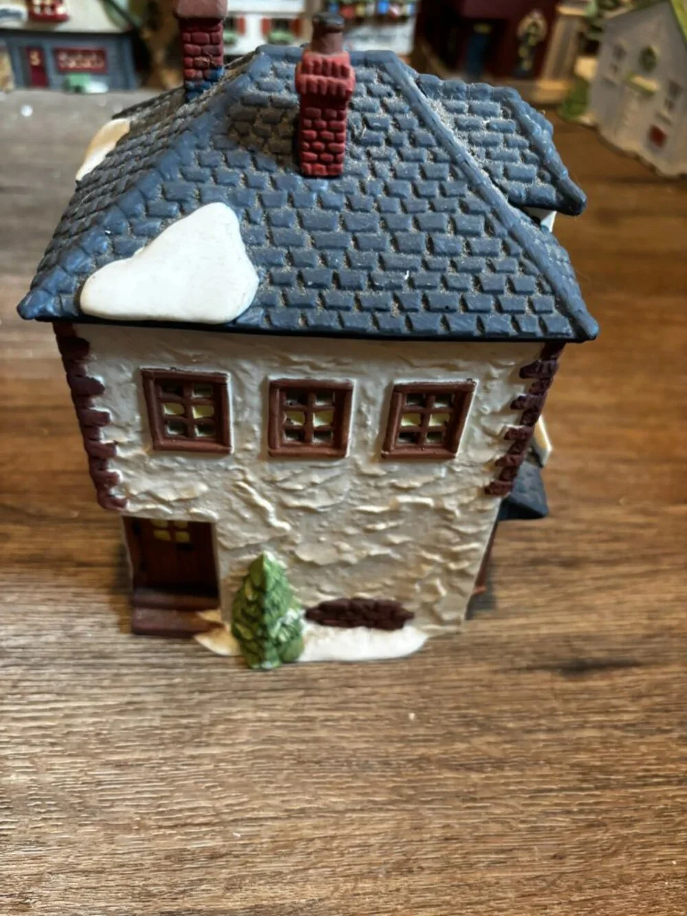 Department 56 Christmas village light up building Walpole Tailors